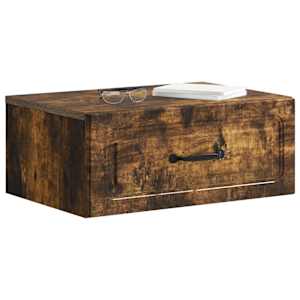 Nástěnný noční stolek 2 pcs Kouřový dub 49 x 34,5 x 20 cm - obrázek 3
