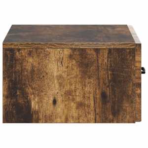 Nástěnný noční stolek 2 pcs Kouřový dub 49 x 34,5 x 20 cm - obrázek 8