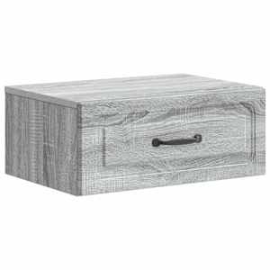 Nástěnný noční stolek 2 pcs Šedá sonoma 49 x 34,5 x 20 cm - obrázek 5