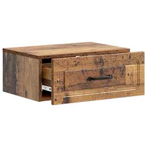 Nástěnný noční stolek 2 pcs Staré dřevo 49 x 34,5 x 20 cm - obrázek 6