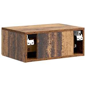 Nástěnný noční stolek 2 pcs Staré dřevo 49 x 34,5 x 20 cm - obrázek 9