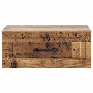 Nástěnný noční stolek 2 pcs Staré dřevo 49 x 34,5 x 20 cm - obrázek 7