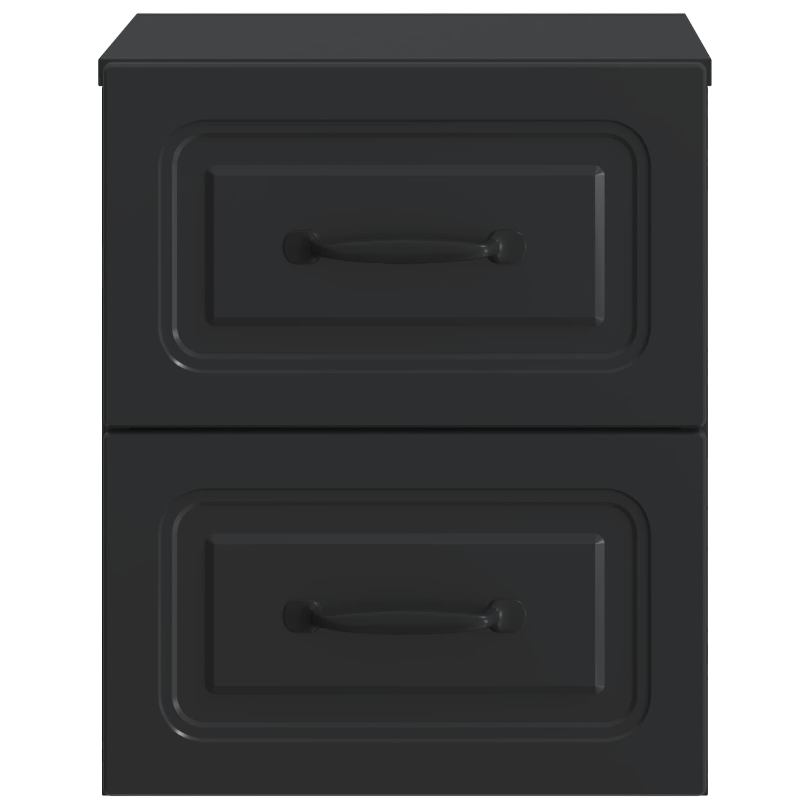 Stenski nočni omarici s predalom 2 pcs Črna 34,5 x 33 x 40 cm - slika 5