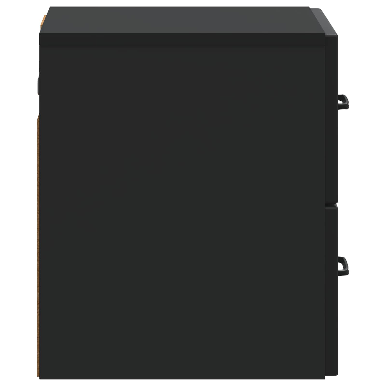 Stenski nočni omarici s predalom 2 pcs Črna 34,5 x 33 x 40 cm - slika 6