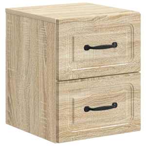 Stenski nočni omarici s predalom Sonoma hrast 34,5 x 33 x 40 cm