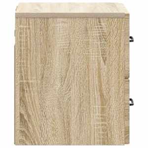 Nástěnný noční stolek 2 pcs Dub sonoma 34,5 x 33 x 40 cm - obrázek 8