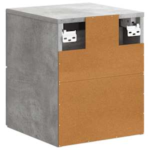 Nástěnný noční stolek 2 pcs Betonově šedá 34,5 x 33 x 40 cm - obrázek 9