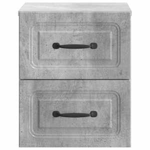 Nástěnný noční stolek 2 pcs Betonově šedá 34,5 x 33 x 40 cm - obrázek 7