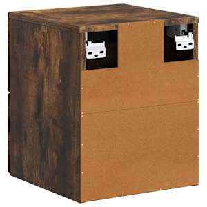 Nástěnný noční stolek 2 pcs Kouřový dub 34,5 x 33 x 40 cm - obrázek 9