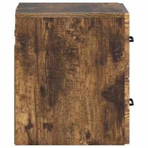 Nástěnný noční stolek 2 pcs Kouřový dub 34,5 x 33 x 40 cm - obrázek 8