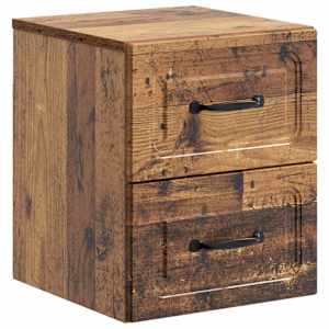 Stenski nočni omarici Star les 34,5 x 33 x 40 cm Inženirski les