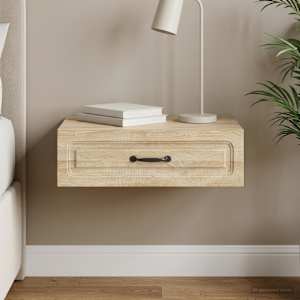 Stenska stranska miza Sonoma hrast 59 x 34,5 x 17 cm