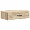 vidaXL Seinale kinnitatav k&uuml;lglaud Sonoma tamm 59 x 34,5 x 17 cm