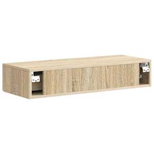Nástěnný boční stůl Dub sonoma 87,5 x 34,5 x 17 cm - obrázek 7