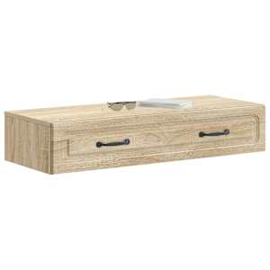 Nástěnný boční stůl Dub sonoma 87,5 x 34,5 x 17 cm - obrázek 3