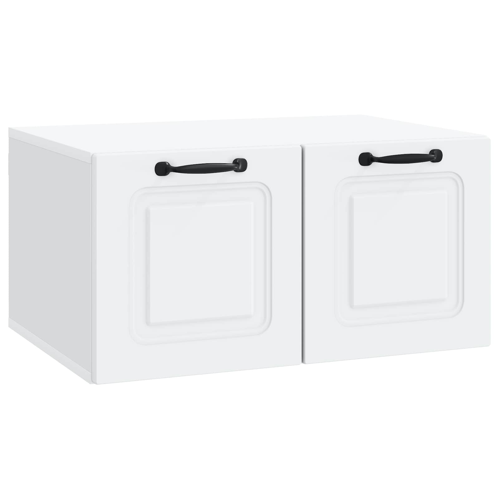 vidaXL Oglindă TV montată pe perete Pe perete Alb 59,5 x 41 x 30 cm