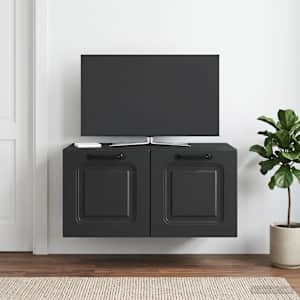 Nástěnná TV skříň Černá 59,5 x 41 x 30 cm Kompozitní dřevo - obrázek 1