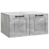 vidaXL Rippuv TV kapp Betoonhall 59,5 x 41 x 30 cm Tehispuit