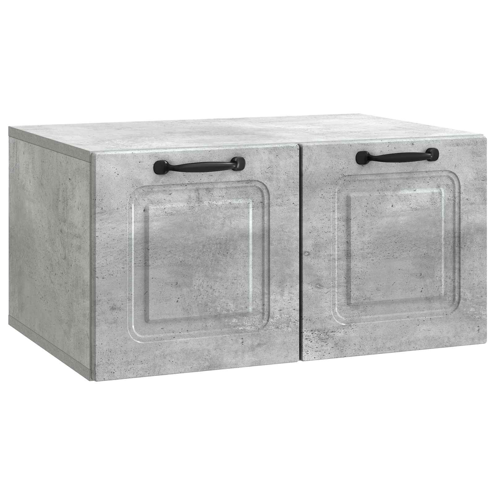 vidaXL Oglindă TV montată pe perete Gri Beton 59,5 x 41 x 30 cm