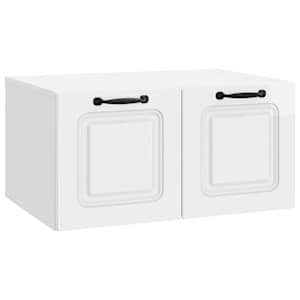 Nástěnná TV skříň Bílá s vysokým leskem 59,5 x 41 x 30 cm - obrázek 2