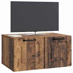 Nástěnná TV skříň Nástěnný Staré dřevo 59,5 x 41 x 30 cm - obrázek 3