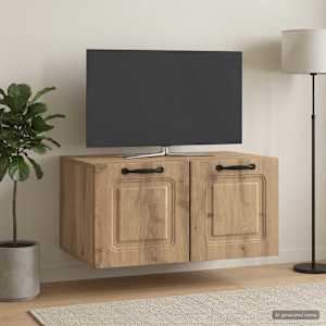 Nástěnná TV skříň 59,5 x 41 x 30 cm Dub artisan - obrázek 1