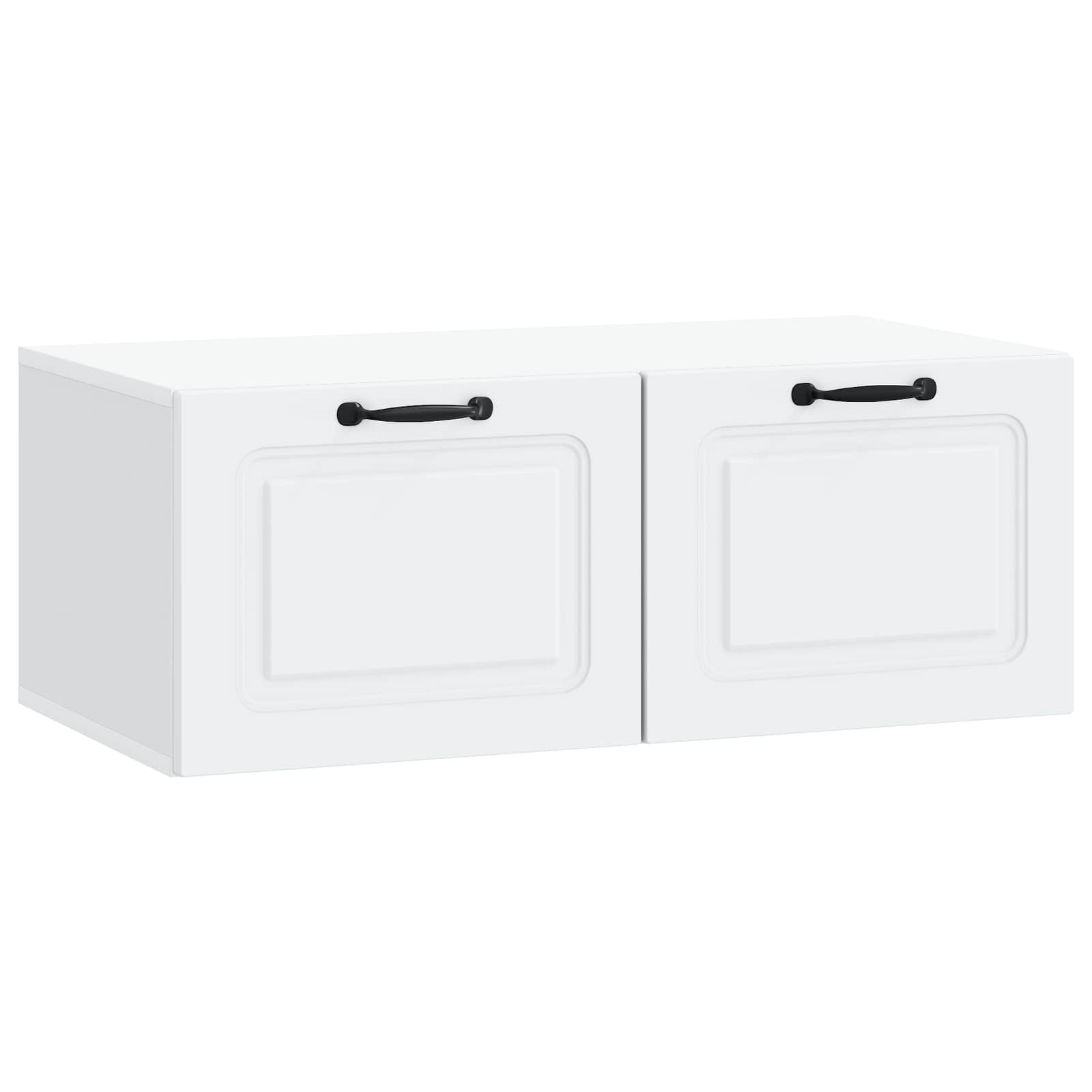 vidaXL Oglindă TV montată pe perete Pe perete Alb 78,5 x 41 x 30 cm