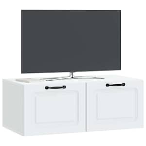 Nástěnná TV skříň Bílá 78,5 x 41 x 30 cm Kompozitní dřevo - obrázek 3
