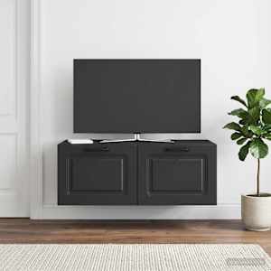 Nástěnná TV skříň Černá 78,5 x 41 x 30 cm Kompozitní dřevo - obrázek 1