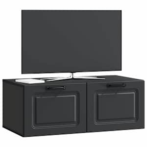Nástěnná TV skříň Černá 78,5 x 41 x 30 cm Kompozitní dřevo - obrázek 3