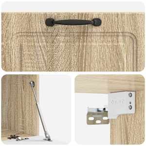 Nástěnná TV skříň Dub sonoma 78,5 x 41 x 30 cm Kompozitní dřevo - obrázek 9