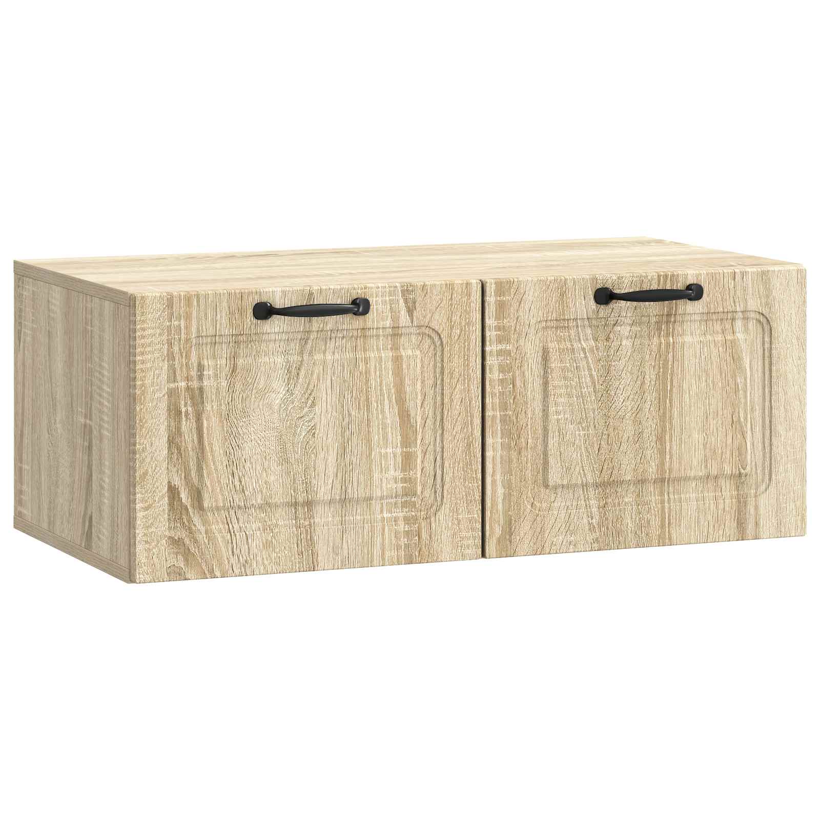 vidaXL Oglindă TV montată pe perete Stejar Sonoma 78,5 x 41 x 30 cm