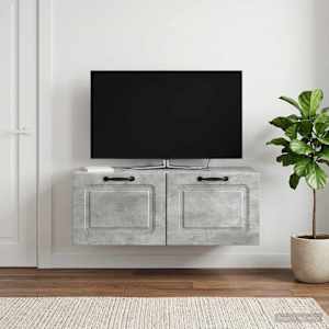 Nástěnná TV skříň Nástěnný Betonově šedá 78,5 x 41 x 30 cm - obrázek 4