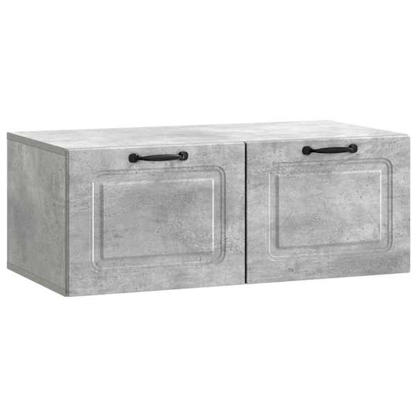 vidaXL Rippuv TV kapp Betoonhall 78,5 x 41 x 30 cm Tehispuit