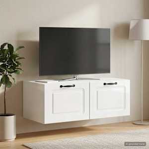 Nástěnná TV skříň Bílá s vysokým leskem 78,5 x 41 x 30 cm - obrázek 4