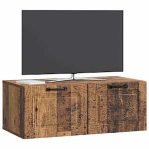 Nástěnná TV skříň Nástěnný Staré dřevo 78,5 x 41 x 30 cm - obrázek 3