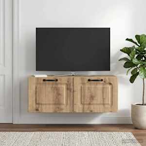 Nástěnná TV skříň 78,5 x 41 x 30 cm Dub artisan - obrázek 4