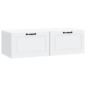 Nástěnná TV skříň Bílá 98 x 41 x 30 cm Kompozitní dřevo - obrázek 2