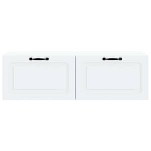 Nástěnná TV skříň Bílá 98 x 41 x 30 cm Kompozitní dřevo - obrázek 6