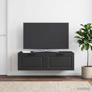 Nástěnná TV skříň Černá 98 x 41 x 30 cm Kompozitní dřevo - obrázek 4