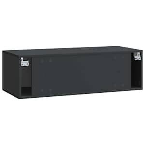 Nástěnná TV skříň Černá 98 x 41 x 30 cm Kompozitní dřevo - obrázek 8