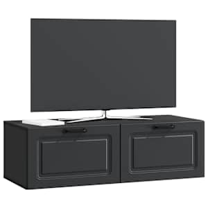 Nástěnná TV skříň Černá 98 x 41 x 30 cm Kompozitní dřevo - obrázek 3
