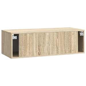 Nástěnná TV skříň Dub sonoma 98 x 41 x 30 cm Kompozitní dřevo - obrázek 8