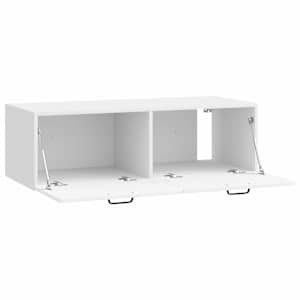 Nástěnná TV skříň Bílá s vysokým leskem 98 x 41 x 30 cm - obrázek 5