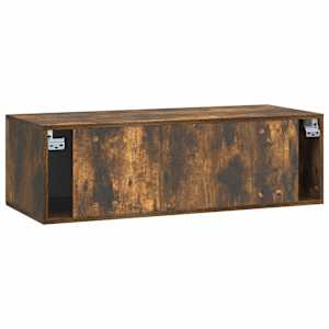 Nástěnná TV skříň Kouřový dub 98 x 41 x 30 cm Kompozitní dřevo - obrázek 8