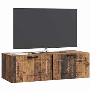 Nástěnná TV skříň Staré dřevo 98 x 41 x 30 cm Kompozitní dřevo - obrázek 2