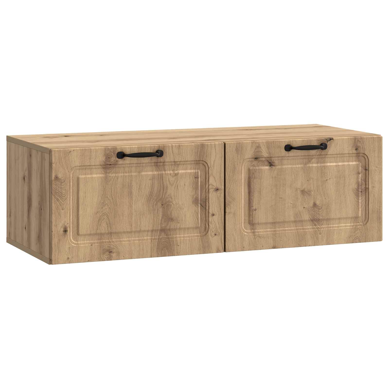 vidaXL Oglindă TV montată pe perete Stejar Artizanal 98 x 41 x 30 cm