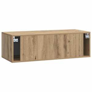 Nástěnná TV skříň 98 x 41 x 30 cm Dub artisan Kompozitní dřevo - obrázek 8