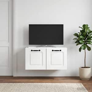 Nástěnná TV skříň Bílá 59,5 x 31 x 30 cm Kompozitní dřevo - obrázek 4