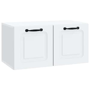 vidaXL Rippuv TV kapp Valge 59,5 x 31 x 30 cm Tehispuit